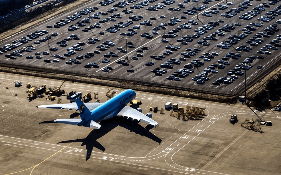 Spot Parking wayfinding for airports